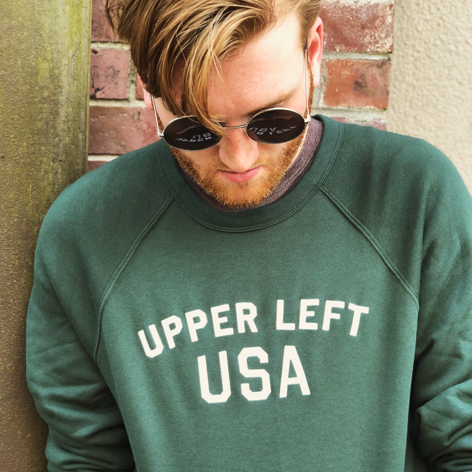 Upper Left Crew Sweater