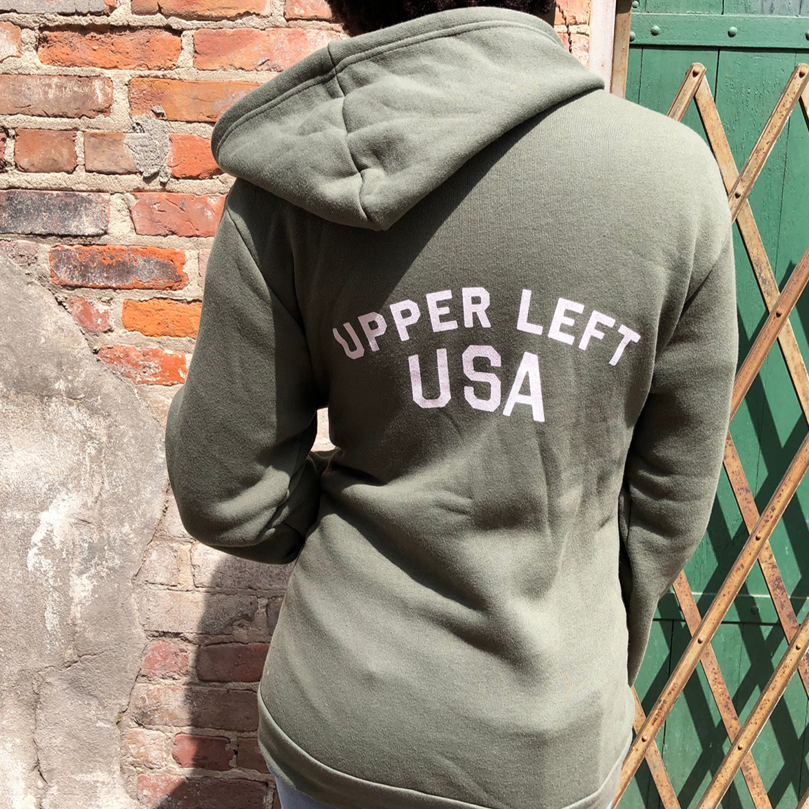 Upper Left Zip-Up Hoodie