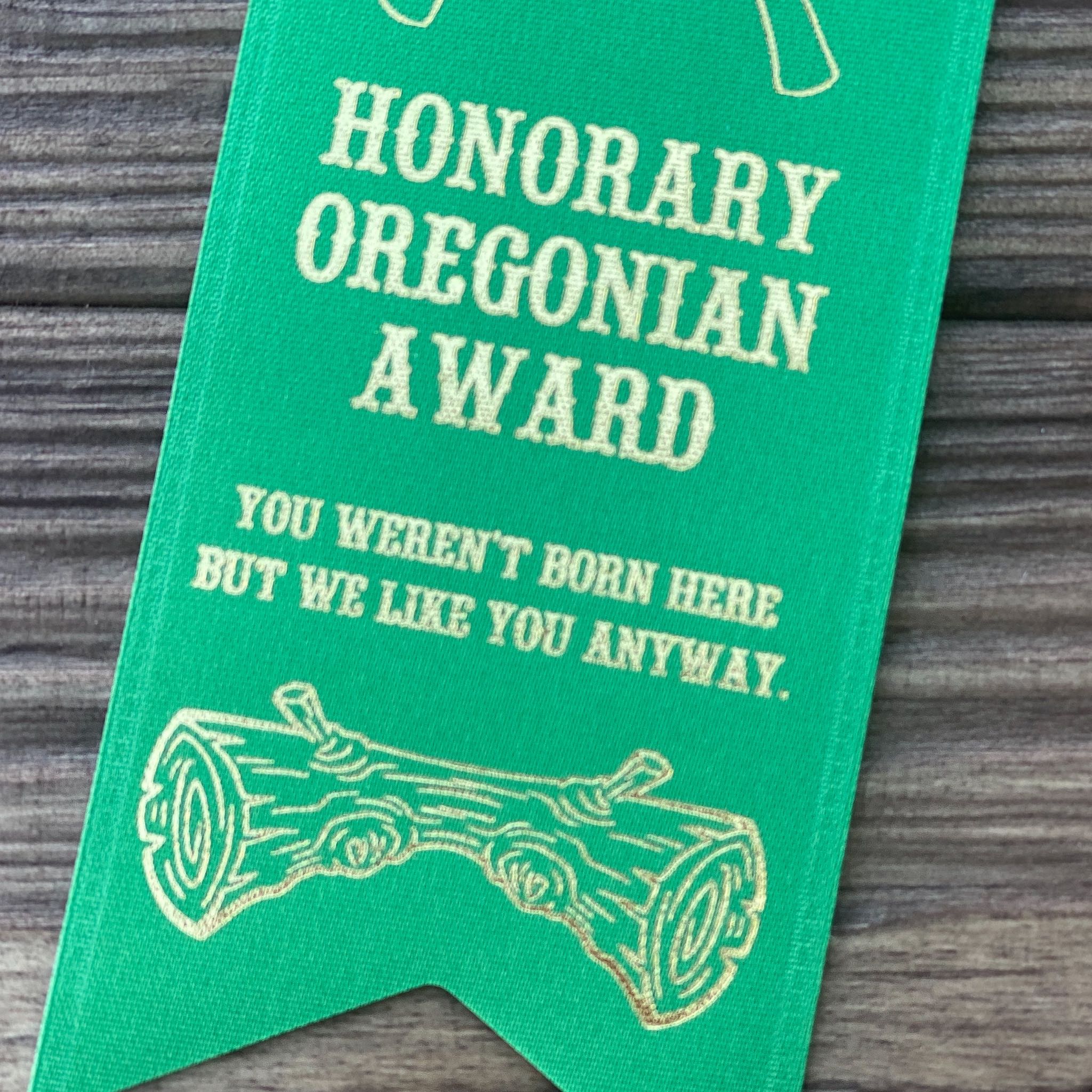 Honorary Oregonian Prize Ribbon